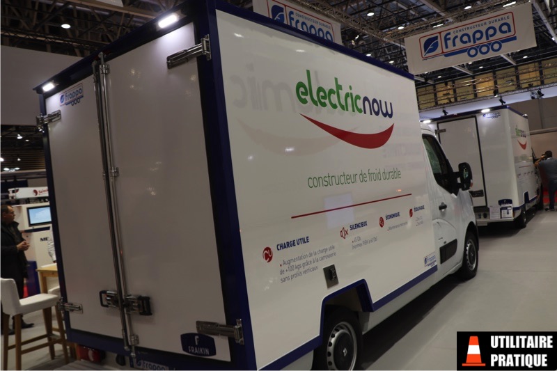 Frappa ElectricNow dans un Renault Master ZE frigorifique, frappa electricnow sur un renault master ze