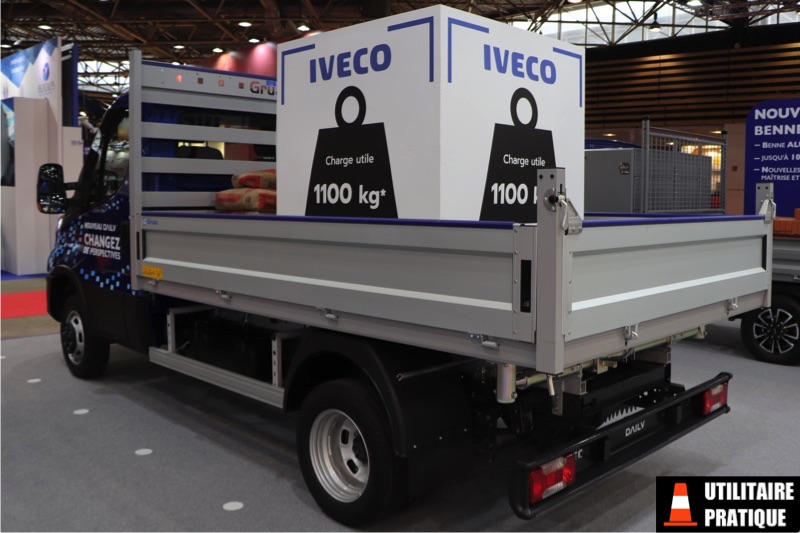 Gruau benne aluminium sur Iveco Daily, gruau benne aluminium sur iveco daily