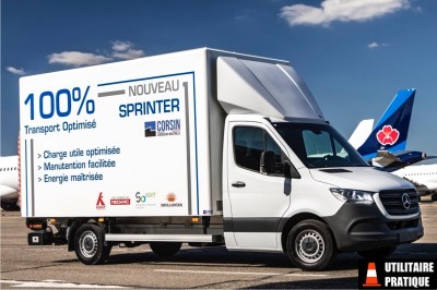 Corsin et Solight sur Mercedes Sprinter messagerie