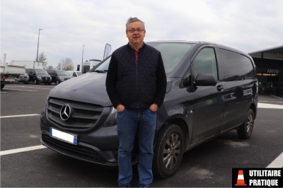 Jérôme et son Mercedes Vito chez ANVU à Caen