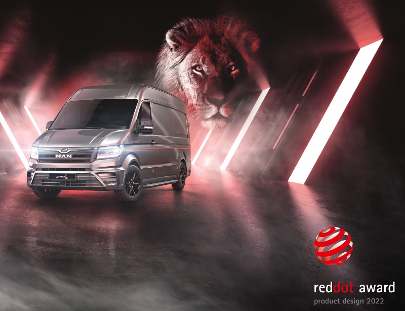 MAN TGE Individual Lion S remporte le Red Dot Design Award, man tge individual lion s remporte le red dot design award