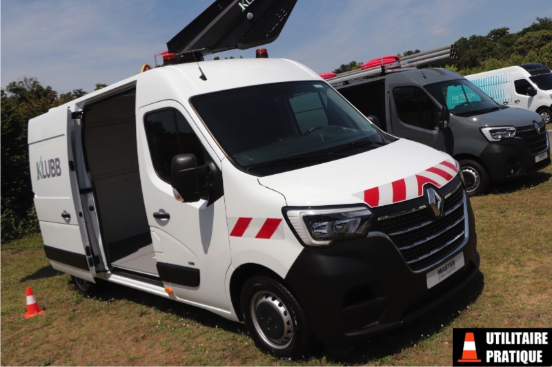 renault master e tech 57 kw avec la nacelle klubb