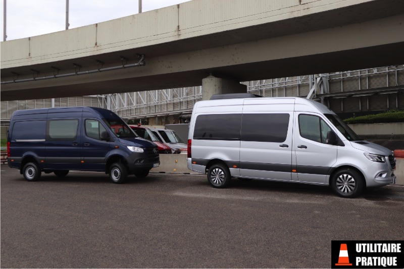 sprinter 4 4 a gauche sureleve par rapport sprinter standard a droite sprinter 4 4 a gauche sureleve par rapport sprinter standard a droite