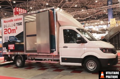 MAN TGE avec une caisse des kits Cargo Van 20 m3