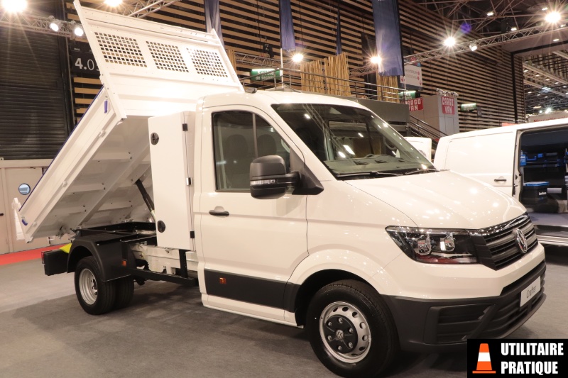 Benne Gruau Kerock sur châssis un Volkswagen Crafter, benne gruau kerock sur chassis un volkswagen crafter