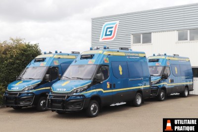 Chaîne de montage Gruau pour les véhicules de la Gendarmerie
