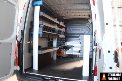 Mercedes Sprinter transformé en VU atelier par Spac