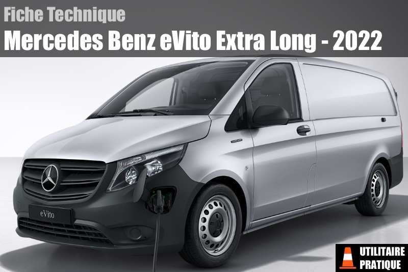 Fiche technique Mercedes Benz eVito Extra Long 2022, fiche technique mercedes benz evito extra long