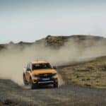 Ford Ranger PHEV roulant poussière