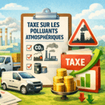 Visuel illustatif taxe polluants atmosphériques